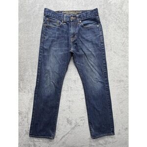 American Eagle Outfitters Jeans Mens Slim Straight Blue‎ Measured 30x27